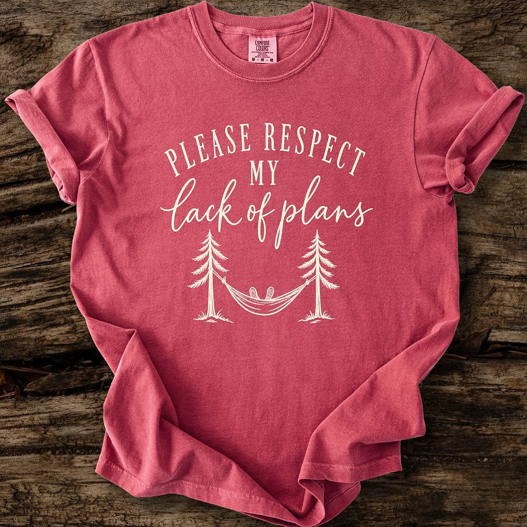 Please Respect My Lack Of Plans T-Shirt