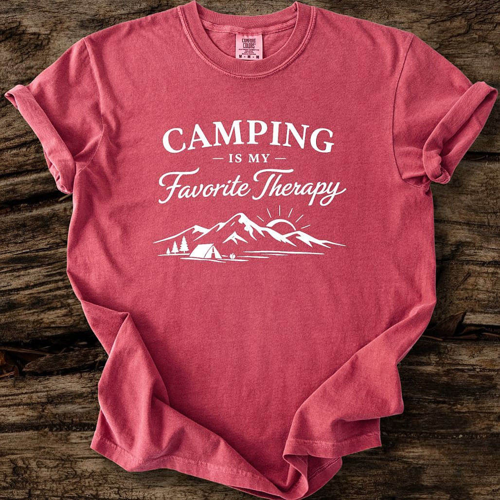 Camping Is My Favorite Therapy T-Shirt
