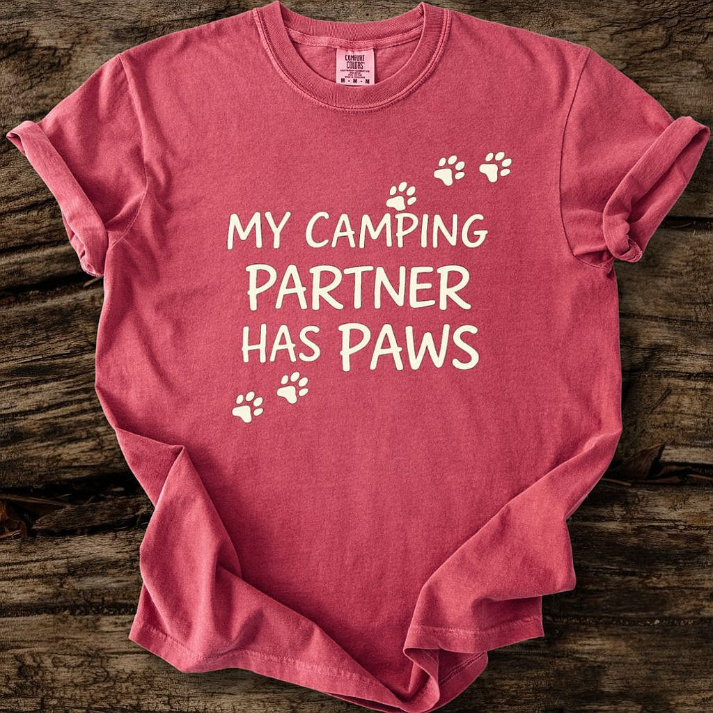 My Camping Partner Has Paws T-Shirt
