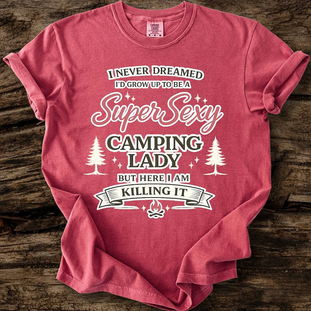 Super Sexy Camping Lady T-Shirt