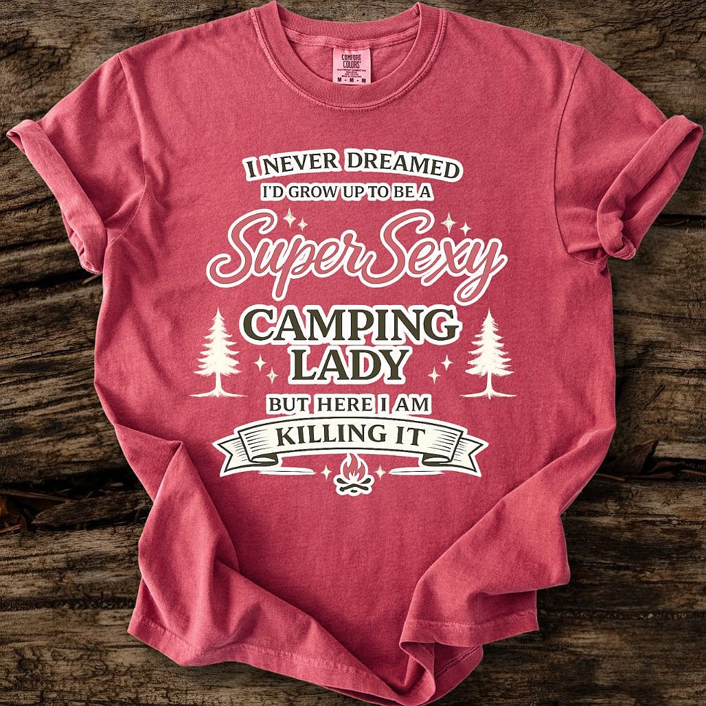 Super Sexy Camping Lady T-Shirt