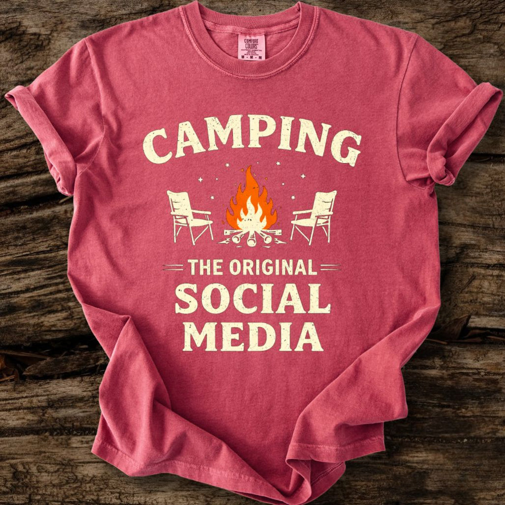 Camping: The Original Social Media T-Shirt