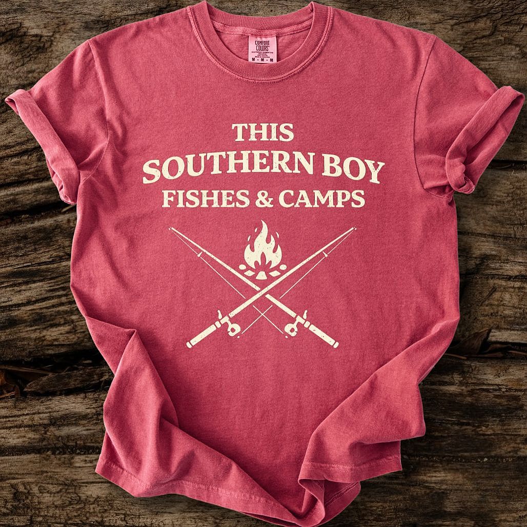 This Southern Boy Fishes & Camps T-Shirt