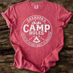 Grandpa's Camp Rules T-Shirt