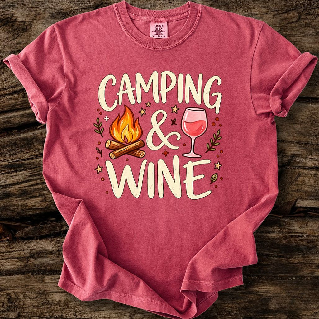 Camping & Wine T-Shirt