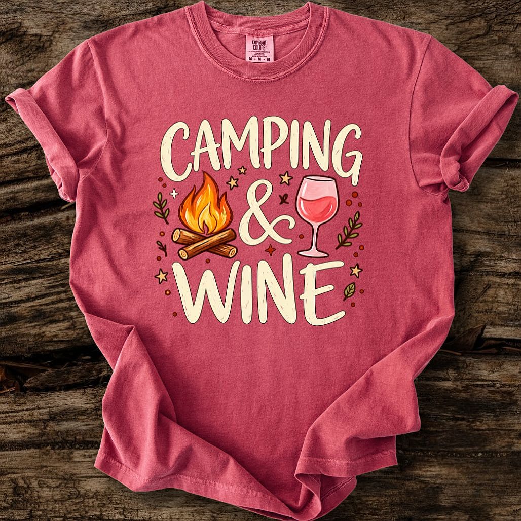 Camping & Wine T-Shirt