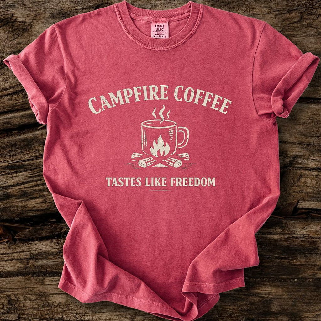 Campfire Coffee Tastes Like Freedom T-Shirt
