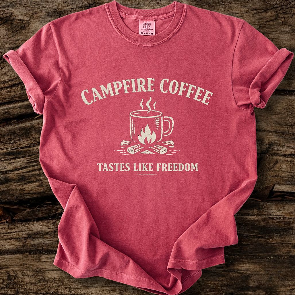 Campfire Coffee Tastes Like Freedom T-Shirt