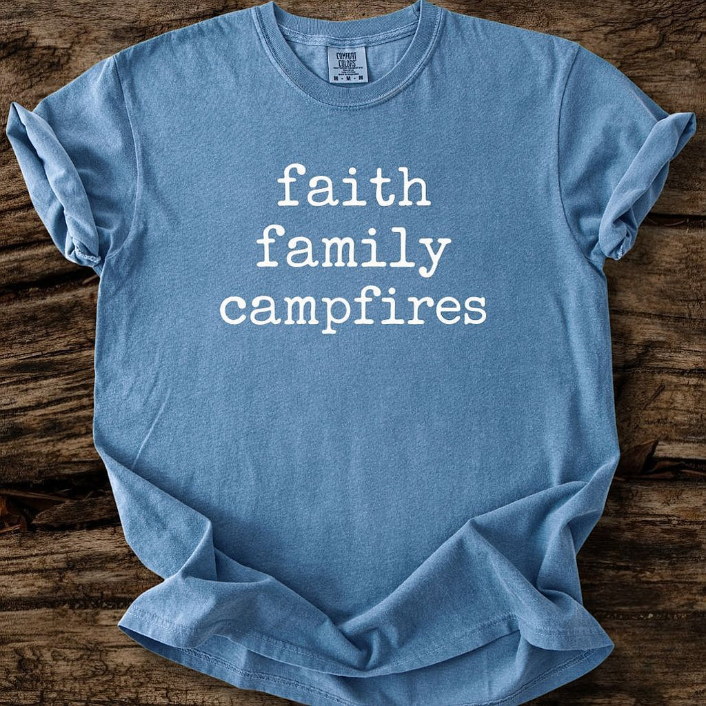 Faith Family Campfires T-Shirt