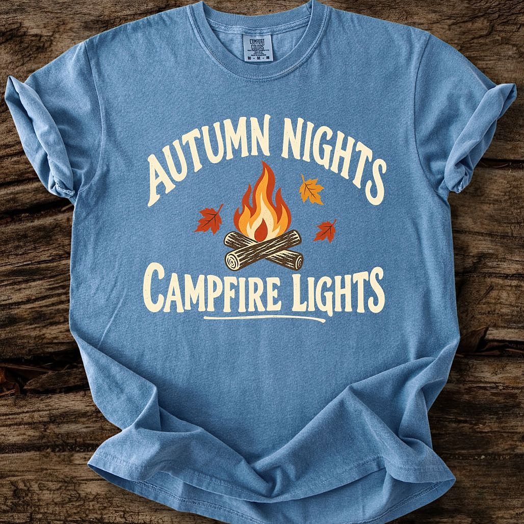 Autumn Nights - Campfire Lights T-Shirt