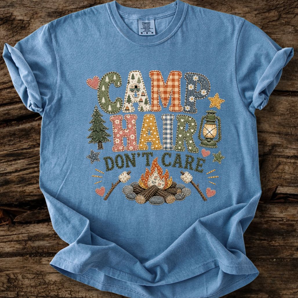 Camp Hair Faux Patchwork T-Shirt