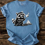 Raccoon Roasting Marshmallows T-Shirt