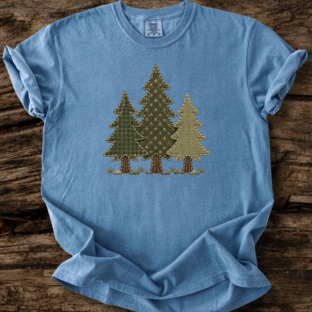 3 Pines Faux Patchwork T-Shirt