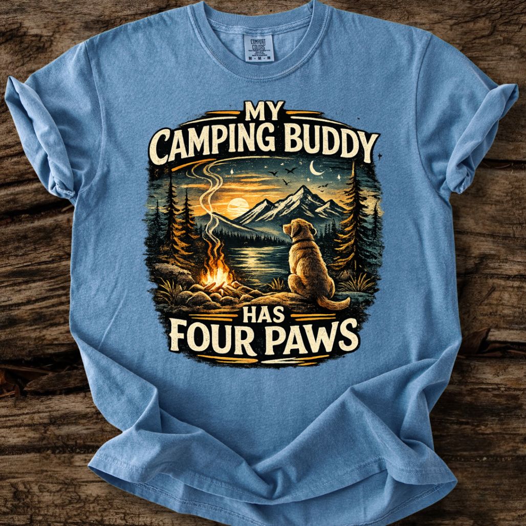 My Camping Buddy Has Four Paws T-Shirt