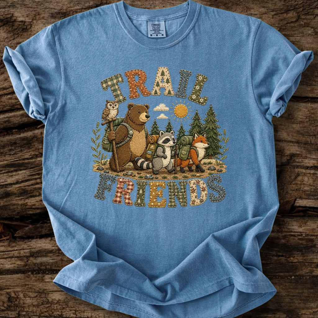Trail Friends Faux Patchwork T-Shirt