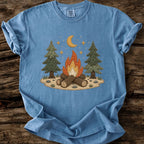 Midnight Campfire Faux Patchwork T-Shirt