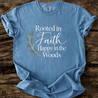 Rooted In Faith Happy In The Woods T-Shirt