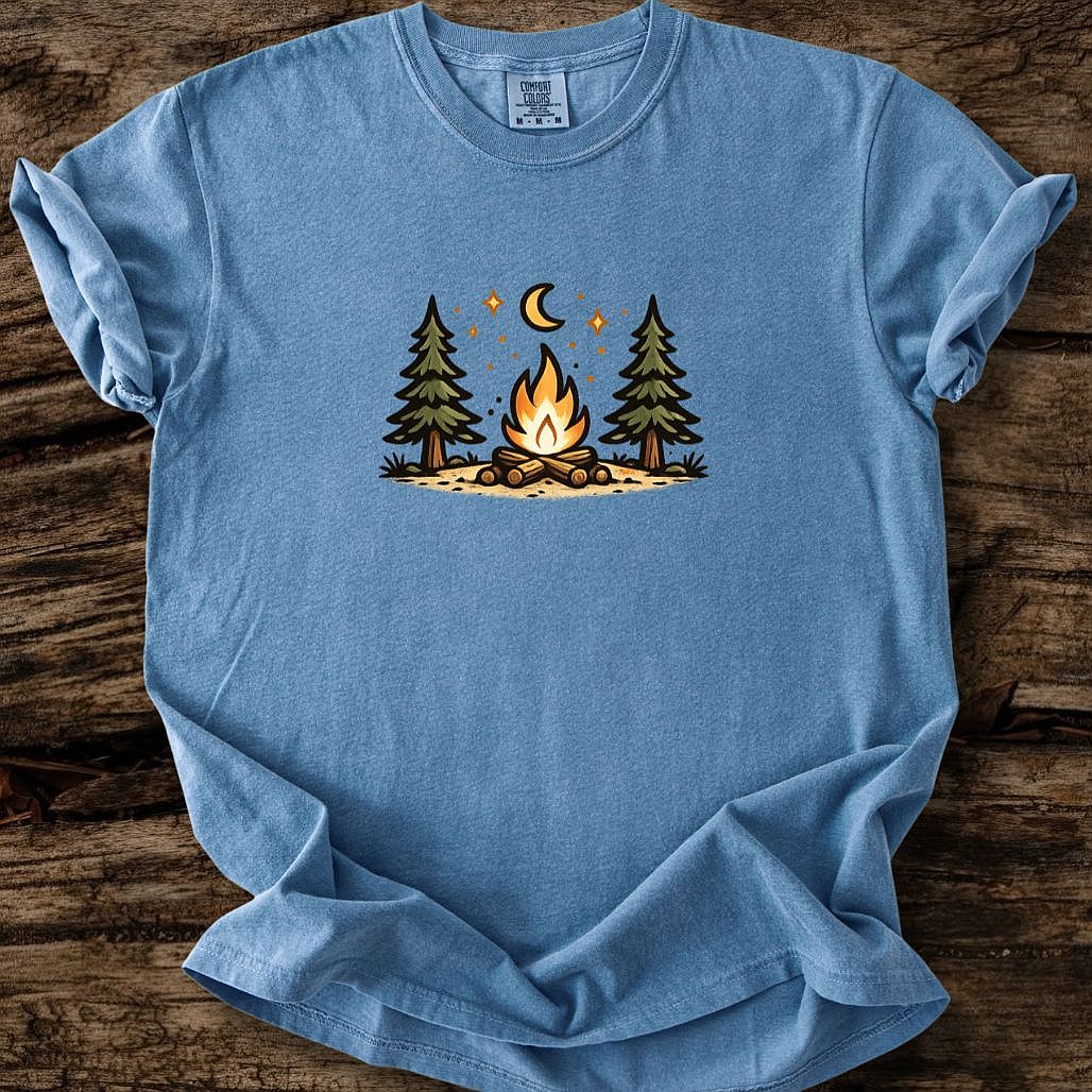Midnight Campfire - Small Print T-Shirt