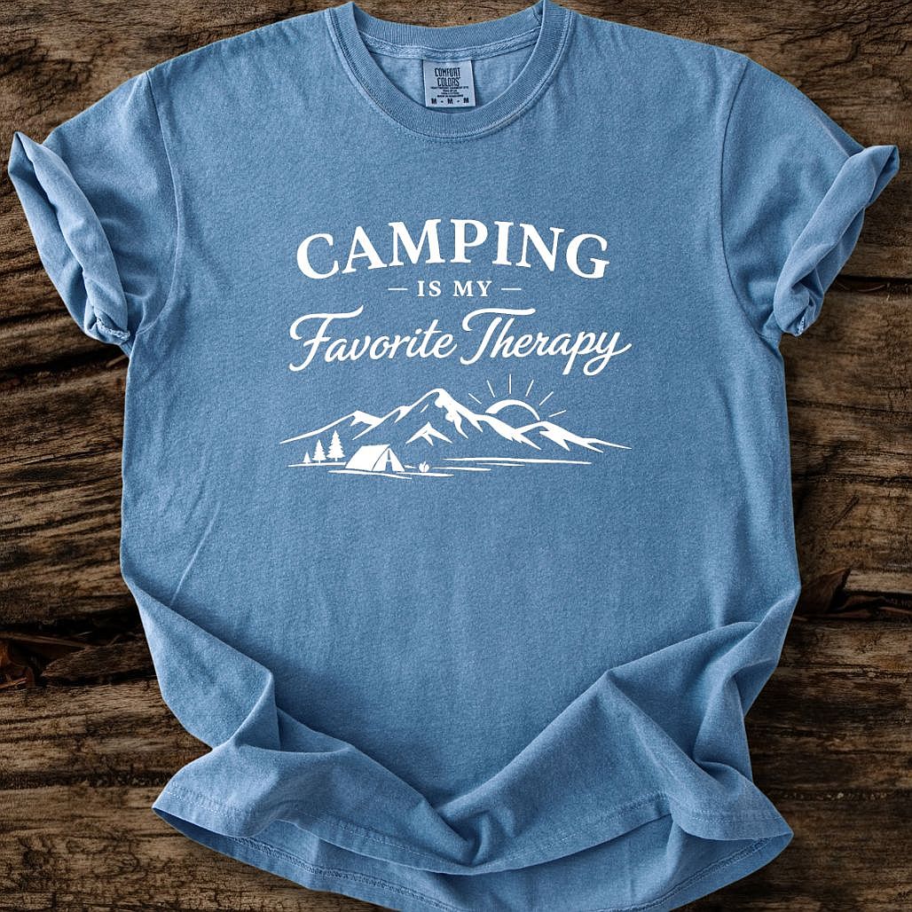 Camping Is My Favorite Therapy T-Shirt