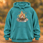 Campfire Faux Patchwork Hoodie