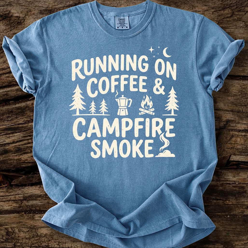 Running On Coffee And Campfire Smoke T-Shirt