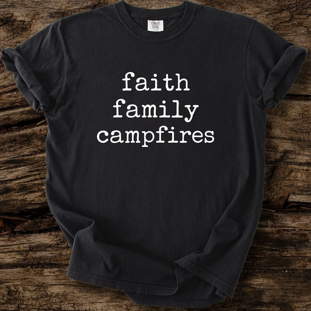 Faith Family Campfires T-Shirt