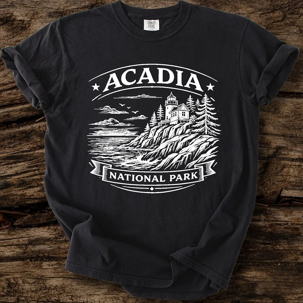 Acadia National Park T-Shirt White