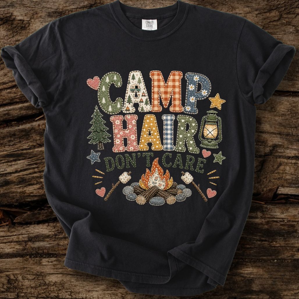 Camp Hair Faux Patchwork T-Shirt