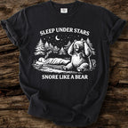 Sleep Under Stars, Snore Like A Bear T-Shirt