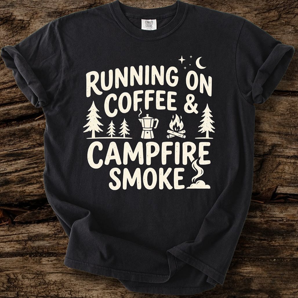 Running On Coffee And Campfire Smoke T-Shirt
