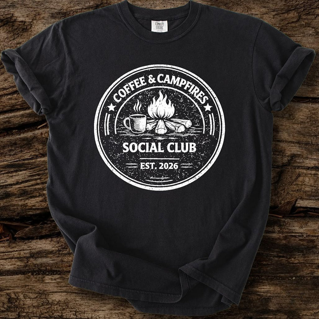 Coffee & Campfires Social Club T-Shirt