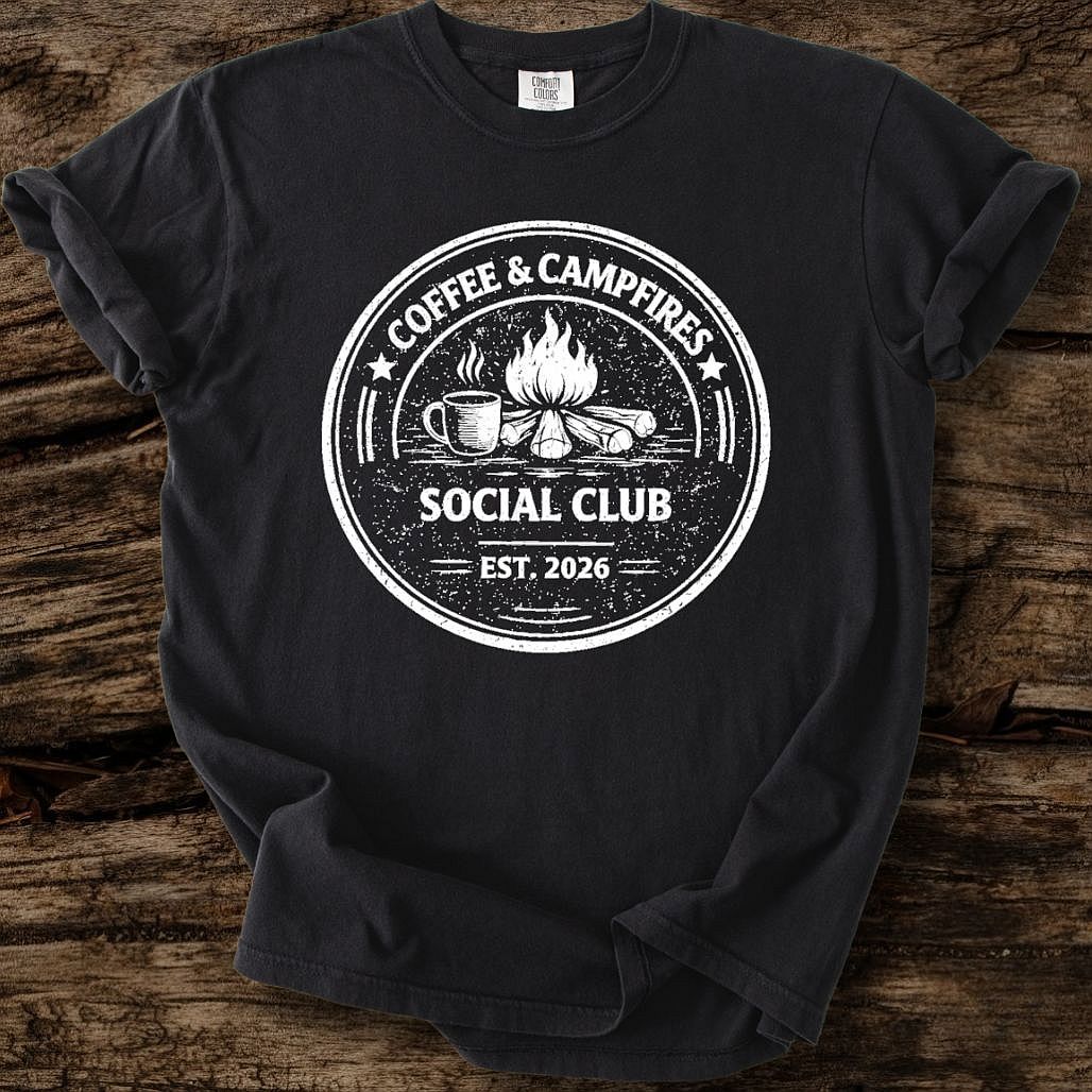 Coffee & Campfires Social Club T-Shirt