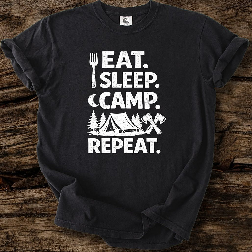 Eat, Sleep, Camp, Repeat T-Shirt