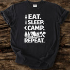 Eat, Sleep, Camp, Repeat T-Shirt