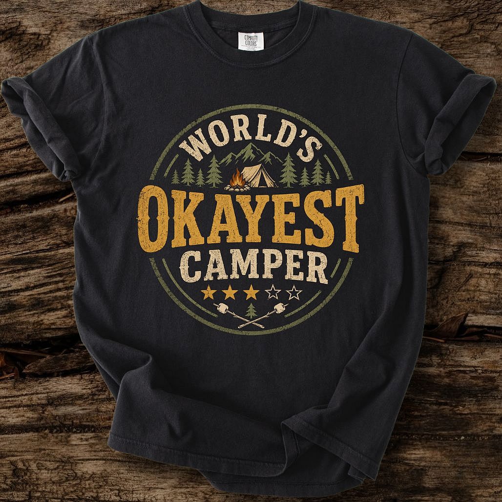 World's Okayest Camper T-Shirt