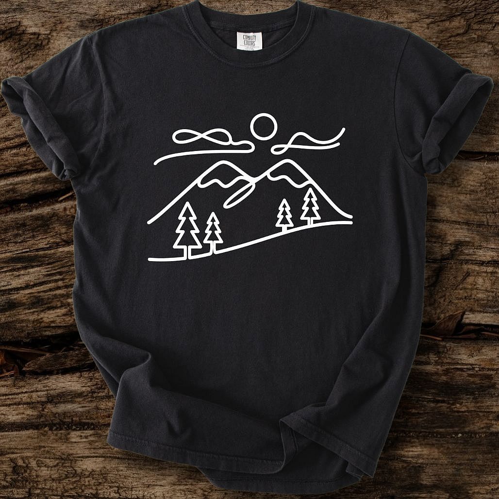 Open Range White Print T-Shirt