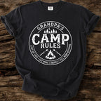 Grandpa's Camp Rules T-Shirt