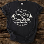 Camp Days And Starry Nights T-Shirt