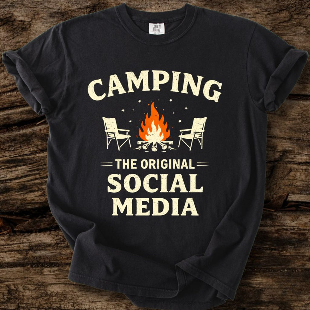 Camping: The Original Social Media T-Shirt