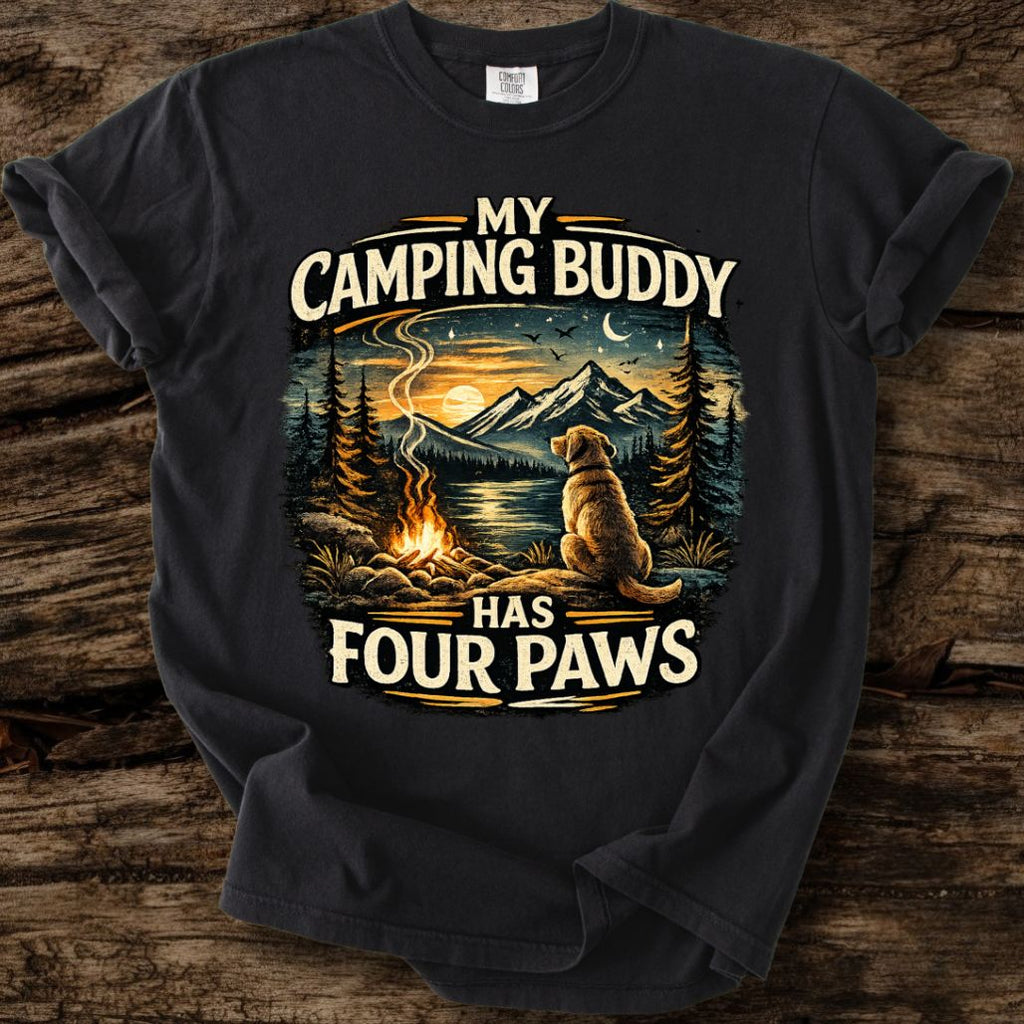 My Camping Buddy Has Four Paws T-Shirt