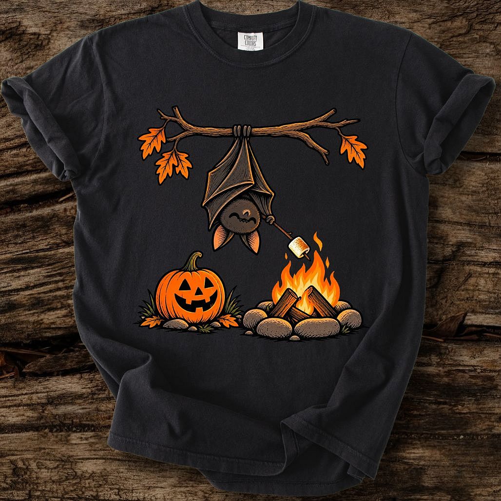 Bat Roasting Marshmallow T-Shirt