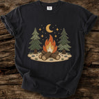 Midnight Campfire Faux Patchwork T-Shirt