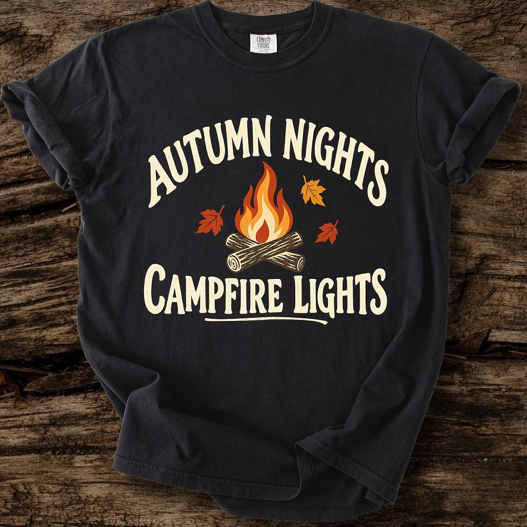 Autumn Nights - Campfire Lights T-Shirt