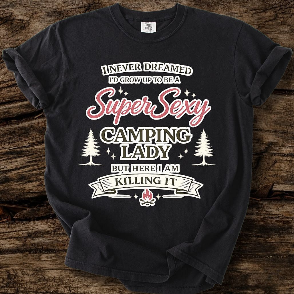Super Sexy Camping Lady T-Shirt