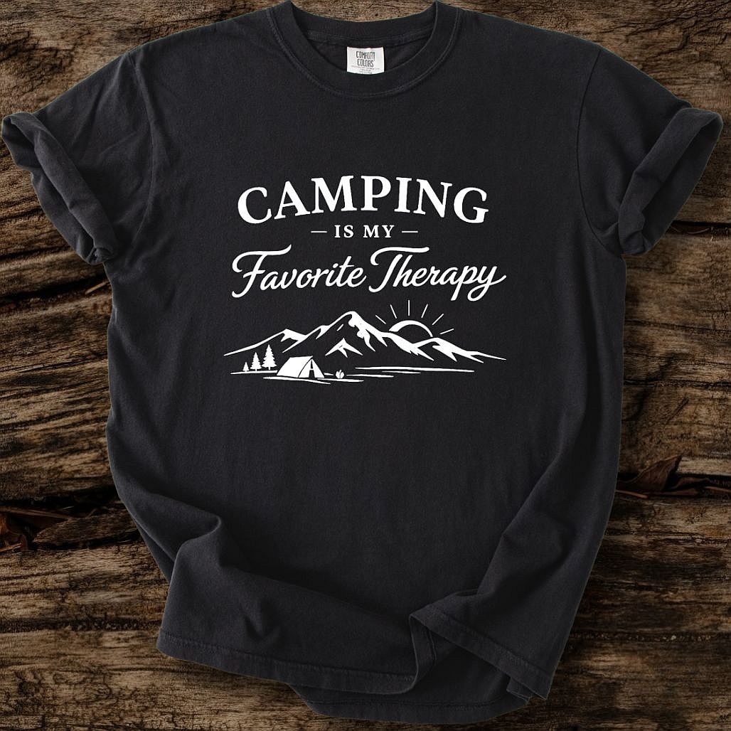 Camping Is My Favorite Therapy T-Shirt