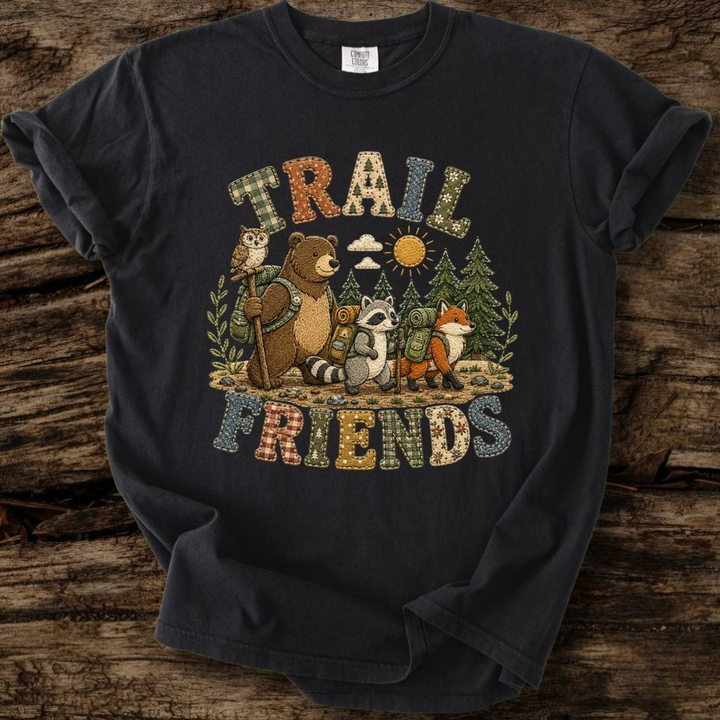 Trail Friends Faux Patchwork T-Shirt