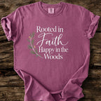 Rooted In Faith Happy In The Woods T-Shirt