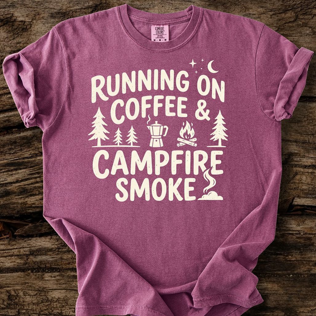 Running On Coffee And Campfire Smoke T-Shirt