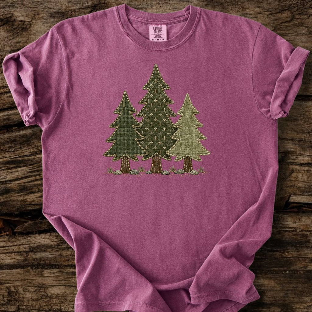 3 Pines Faux Patchwork T-Shirt