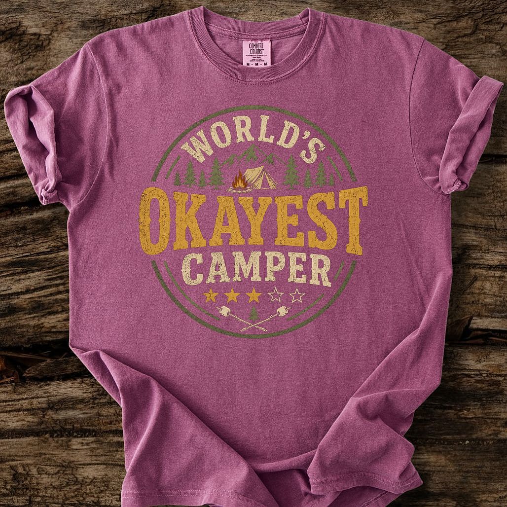 World's Okayest Camper T-Shirt